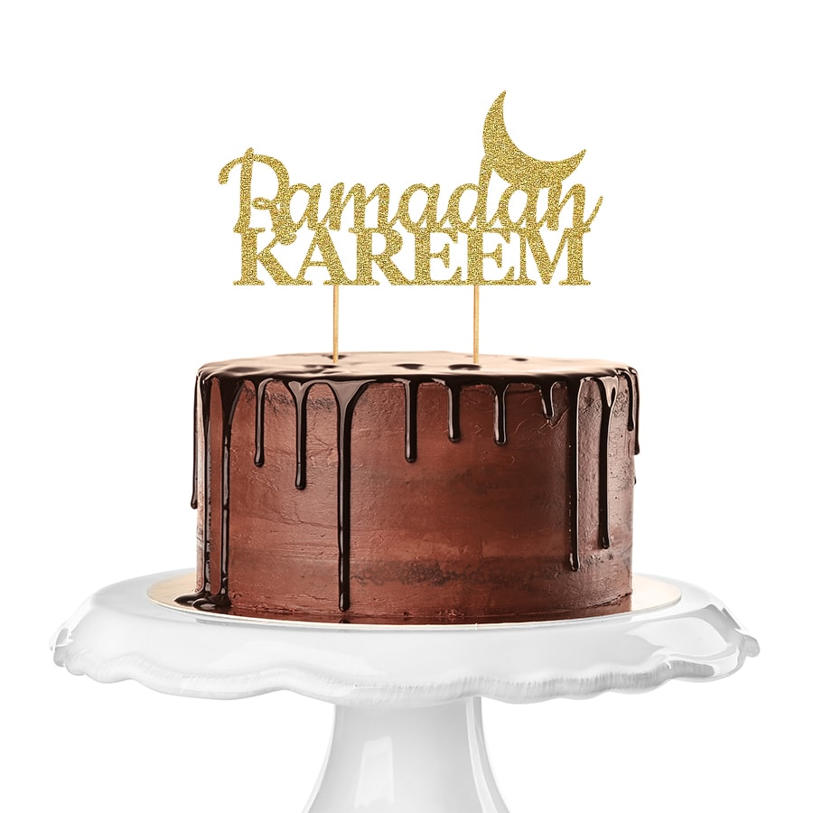 Ramadan Kareem Cake Topper Deko in Wunschfarbe Ramadan Deko - Dekolino
